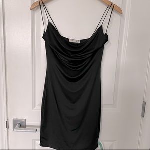 Black mini dress